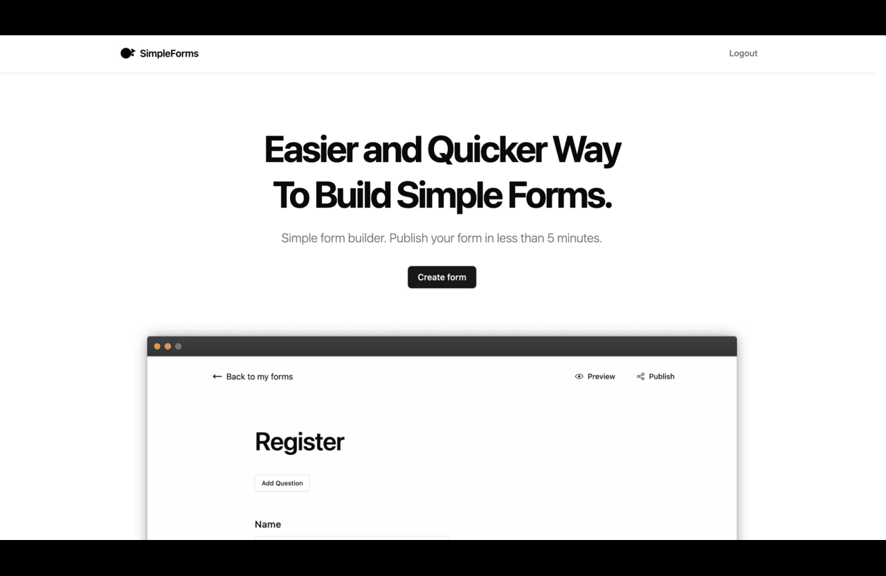 Simple Forms